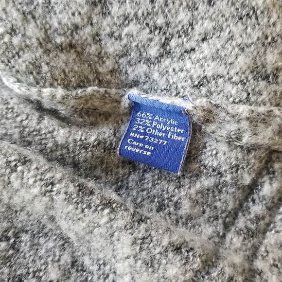🛍Marbled Grey Knit Medium Sweater EUC Apt 9 - Picture 6 of 7
